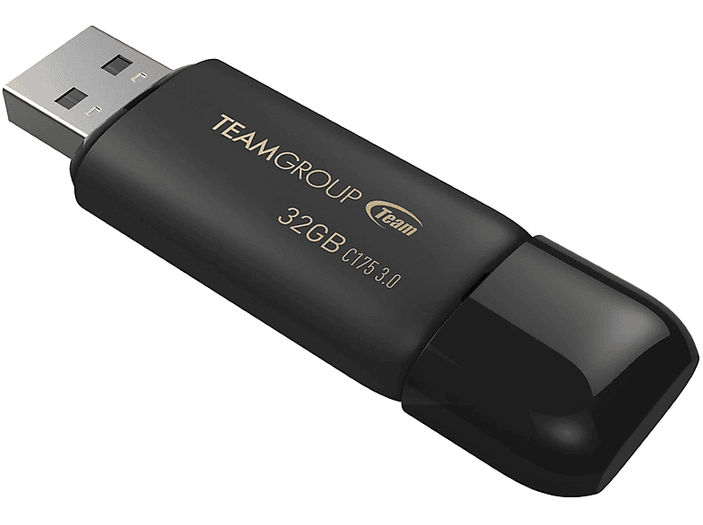 TEAM GROUP TC175332GB01 USB-Flash-Laufwerk (Schwarz, 32 GB)