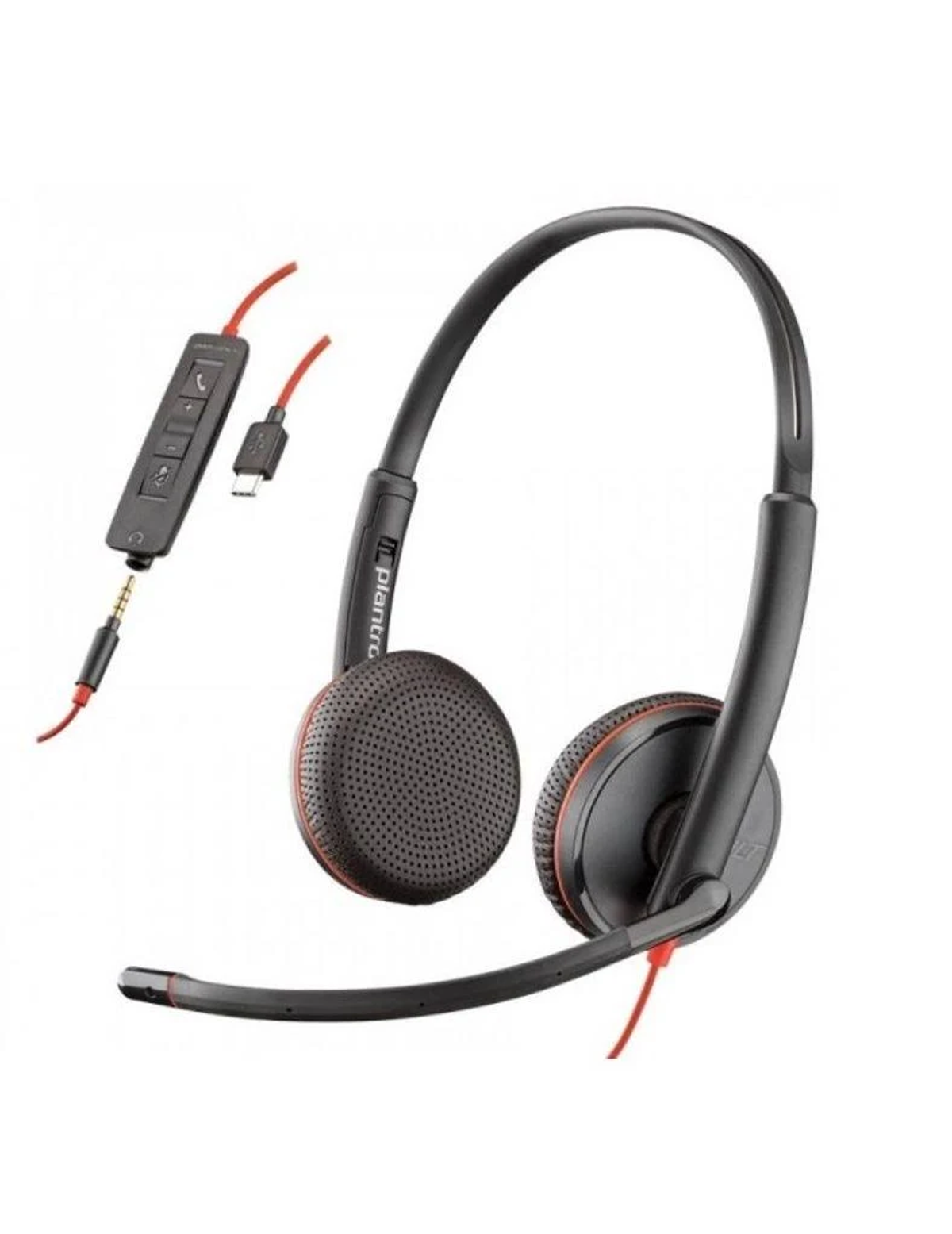 POLY Blackwire C3225, Schwarz Kopfhörer In-ear Bluetooth