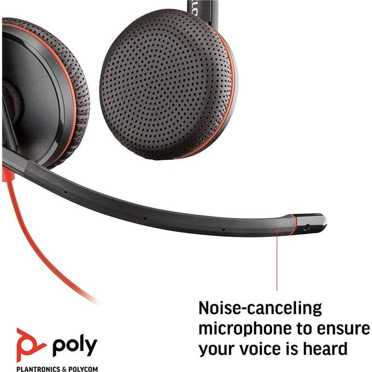 POLY Blackwire In-ear Kopfhörer Schwarz C3225, Bluetooth