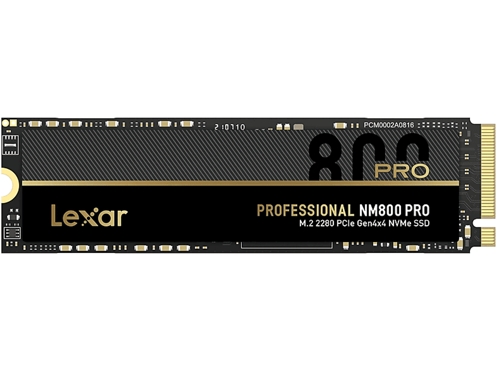 Dysk SSD Lexar NM800 PRO Professional na ciemnym tle.