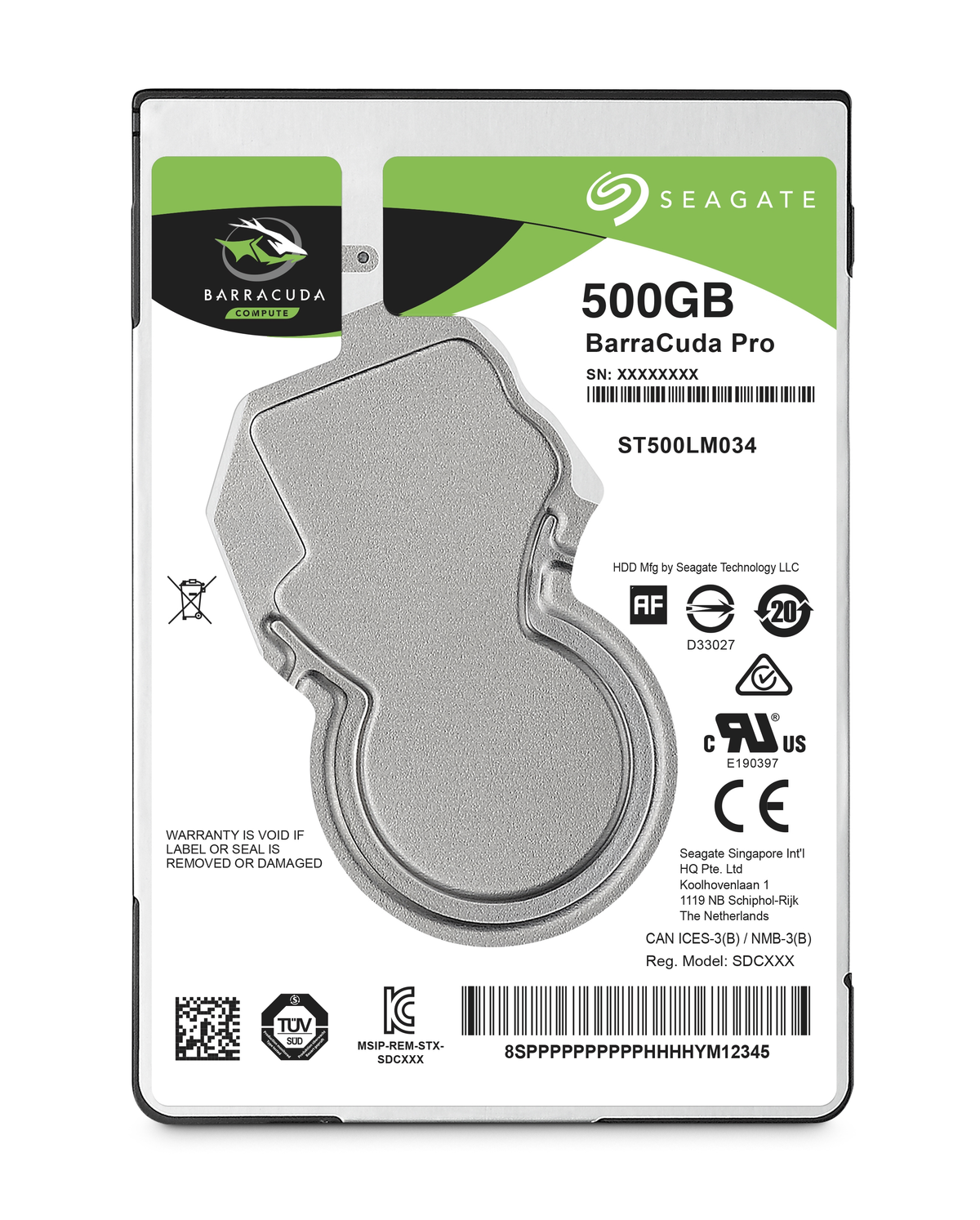 SEAGATE Pro, 500 GB, Zoll, intern HDD, 2,5