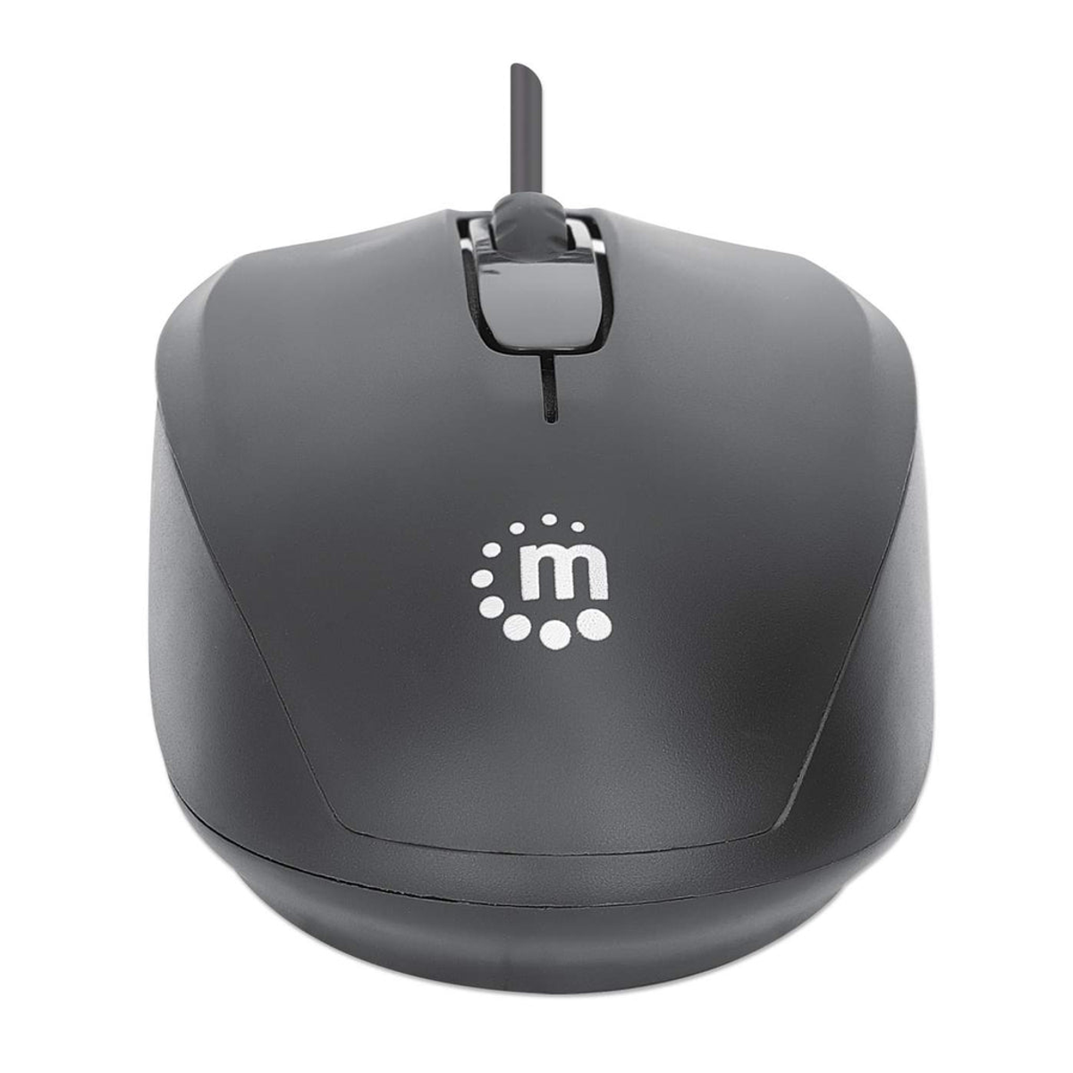MANHATTAN MANHATTAN Comfort II Schwarz Optische Eingabe Maus, / Mäuse Ausgabe USB-Maus