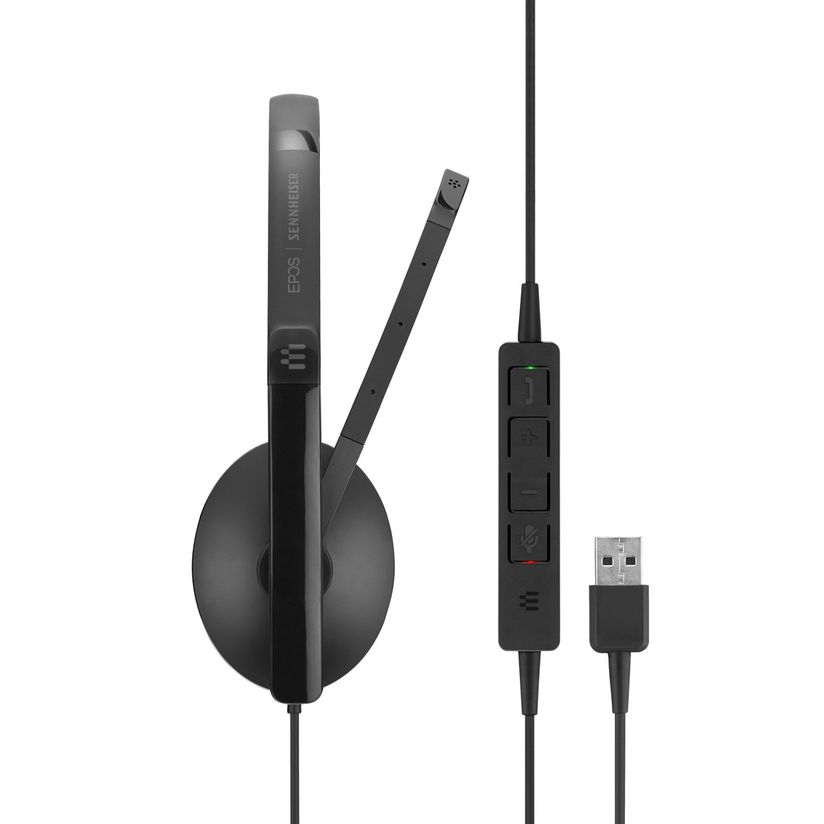 SENNHEISER SC 130 On-ear USB, Schwarz Kopfhörer