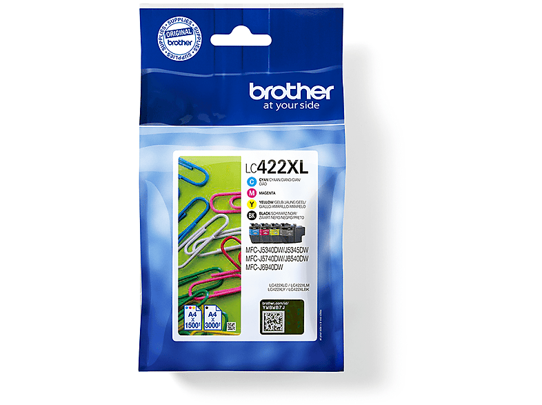 BROTHER (LC422XLVALDR) LC-422XLVALDR Tintenpatrone Schwarz