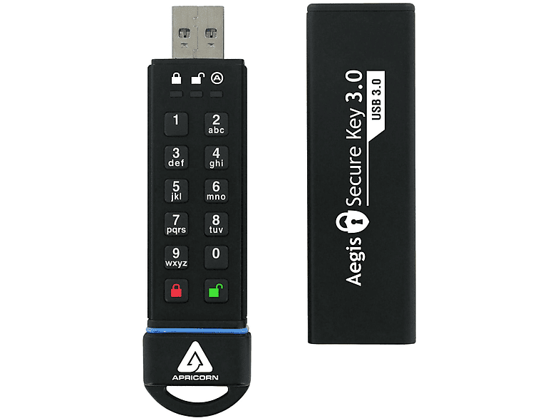 APRICORN ASK3-30GB (Schwarz, USB-Flash-Laufwerk MB) 195