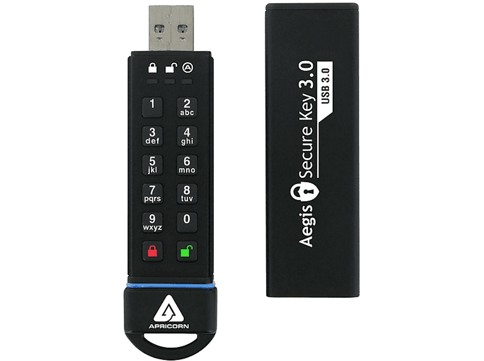APRICORN ASK3-30GB USB-Flash-Laufwerk (Schwarz, 195 MB)