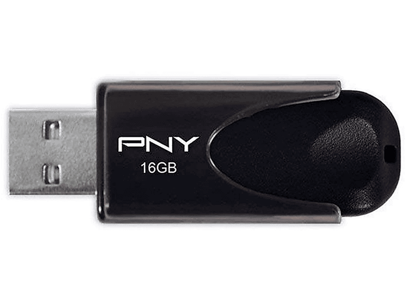PNY STICK PNY Attaché 4 2.0 GB) (Schwarz, 16GB USB-Flash-Laufwerk 16
