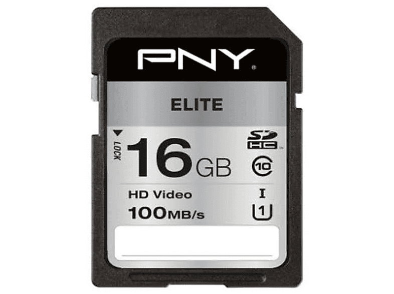 PNY m0000FGMUK, MicroSD, MicroSDHC, SDHC, SDXC, SD Speicherkarte, 16
