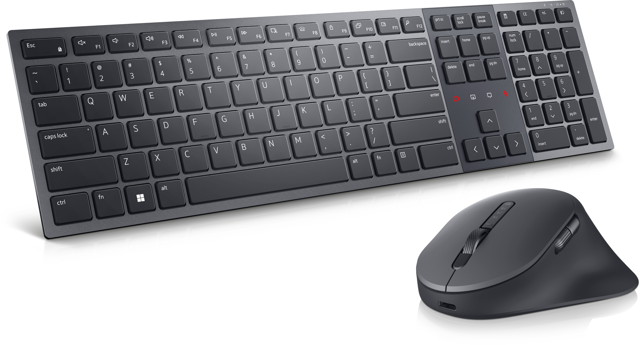 DELL KM900, Tastatur Set, Maus Graphite