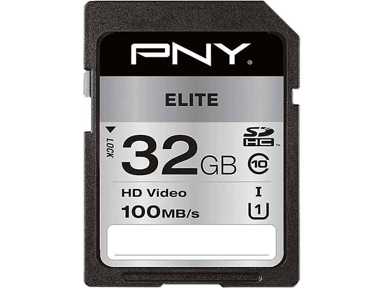 PNY m0000AI3H0, Micro-SDHC, SDHC, SDXC, SD Speicherkarte, 32 GB, 100 MB/s