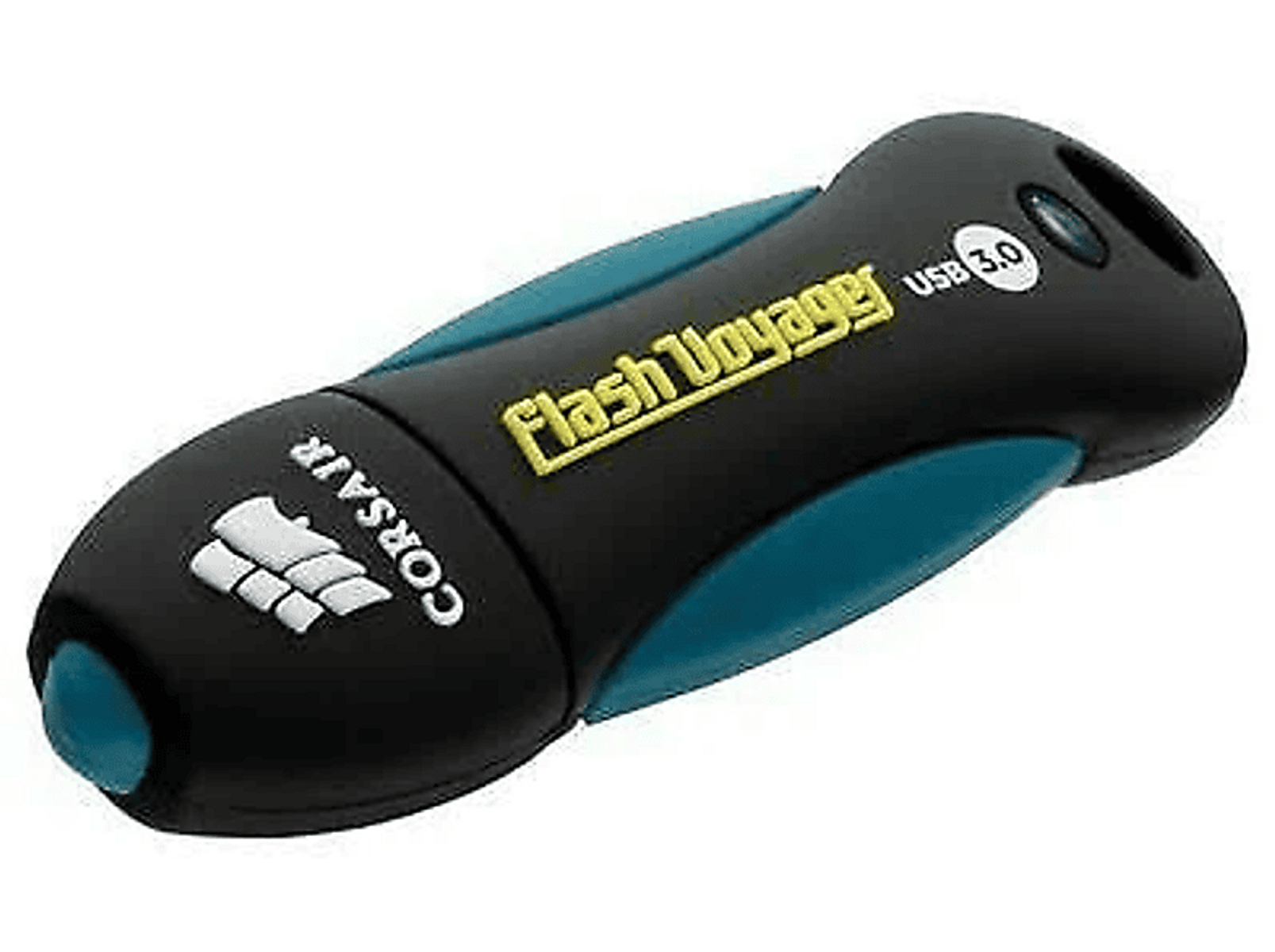 Czarno-turkusowy Corsair Flash Voyager USB 3.0.