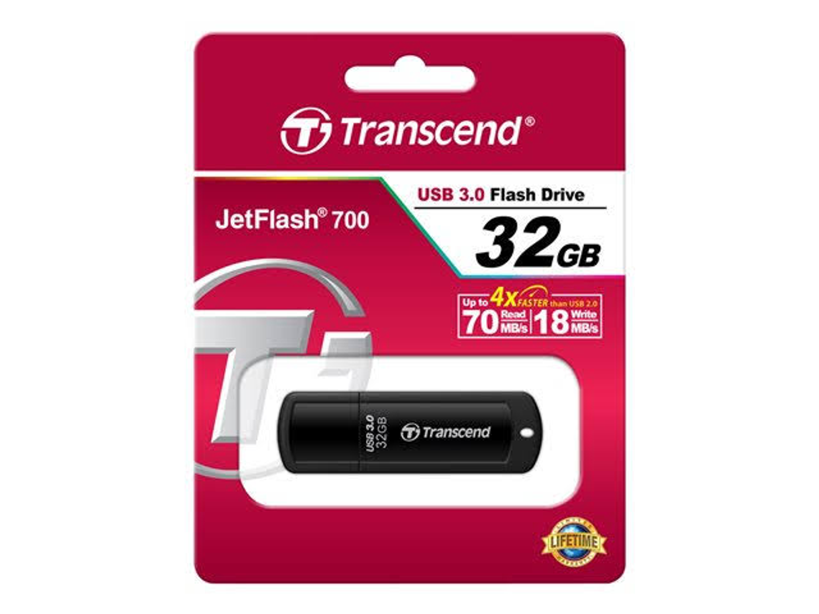 TRANSCEND TS32GJF700 USB-Flash-Laufwerk GB) 32 (Schwarz