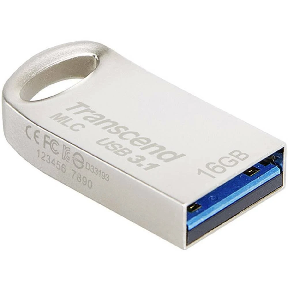 TRANSCEND 16 GB) USB-Flash-Laufwerk (Silber, TS16GJF720S