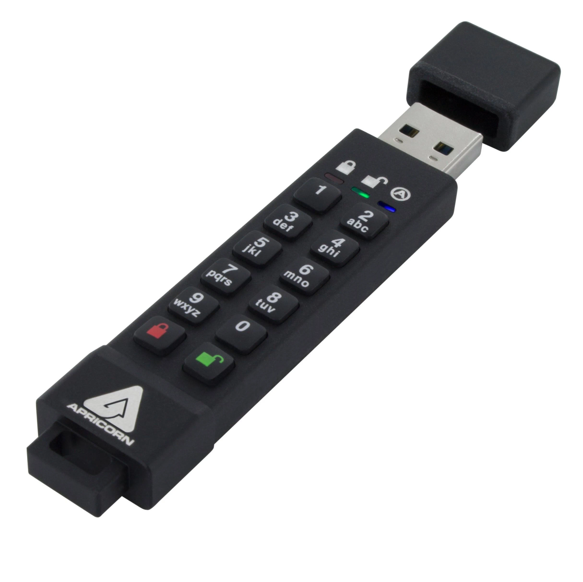 APRICORN ASK3Z-128GB USB-Flash-Laufwerk (Schwarz, 128 GB)