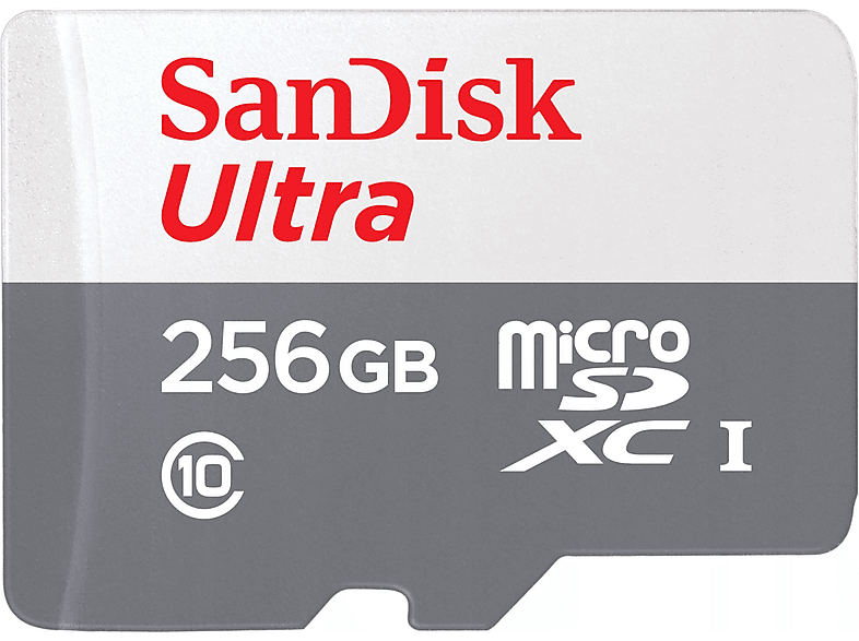 SANDISK SDSQUNR-256G-GN3MN, Micro-SD, Micro-SDHC, SDXC, Micro-SDXC, SD, CFexpress Speicherkarte, 256 GB, 100 MB/s