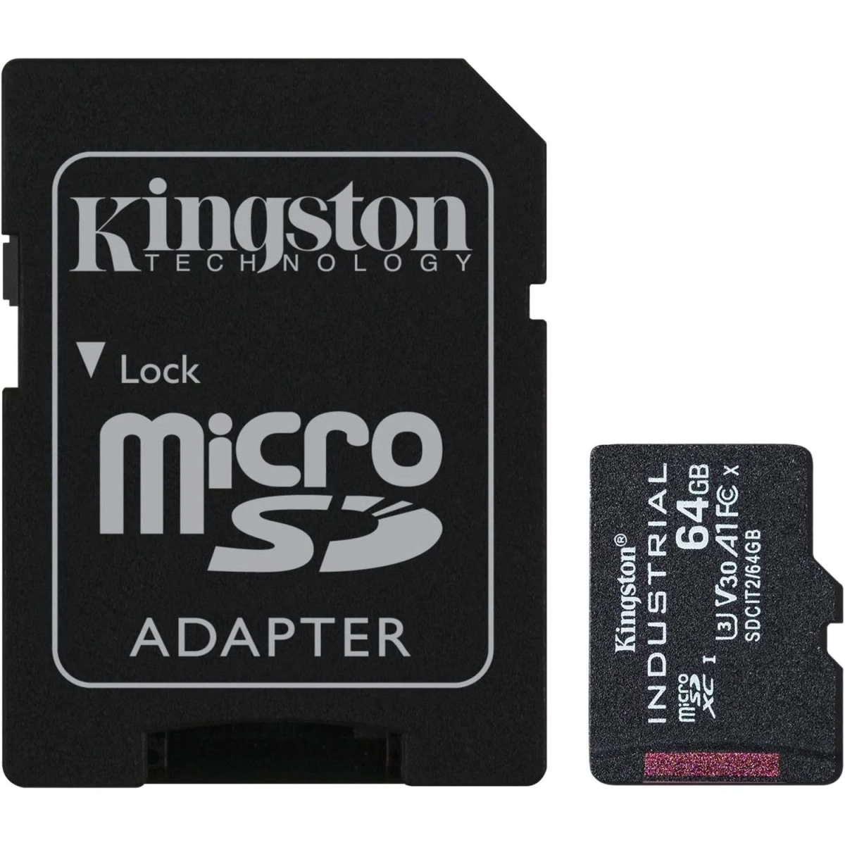 KINGSTON Industrial UHS-I, Micro-SD Speicherkarte, 64 GB