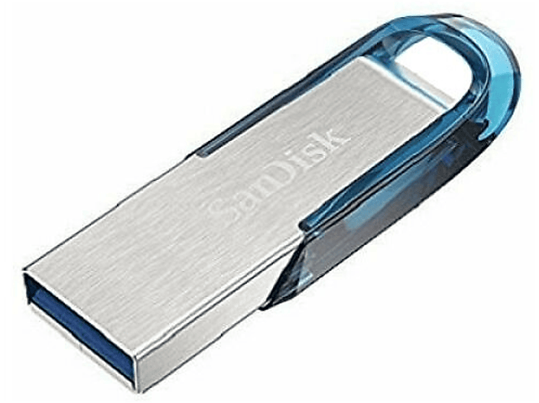 und USB-Flash-Laufwerk SANDISK SDCZ73-064G-G46B 64 Blau, GB) (Silber