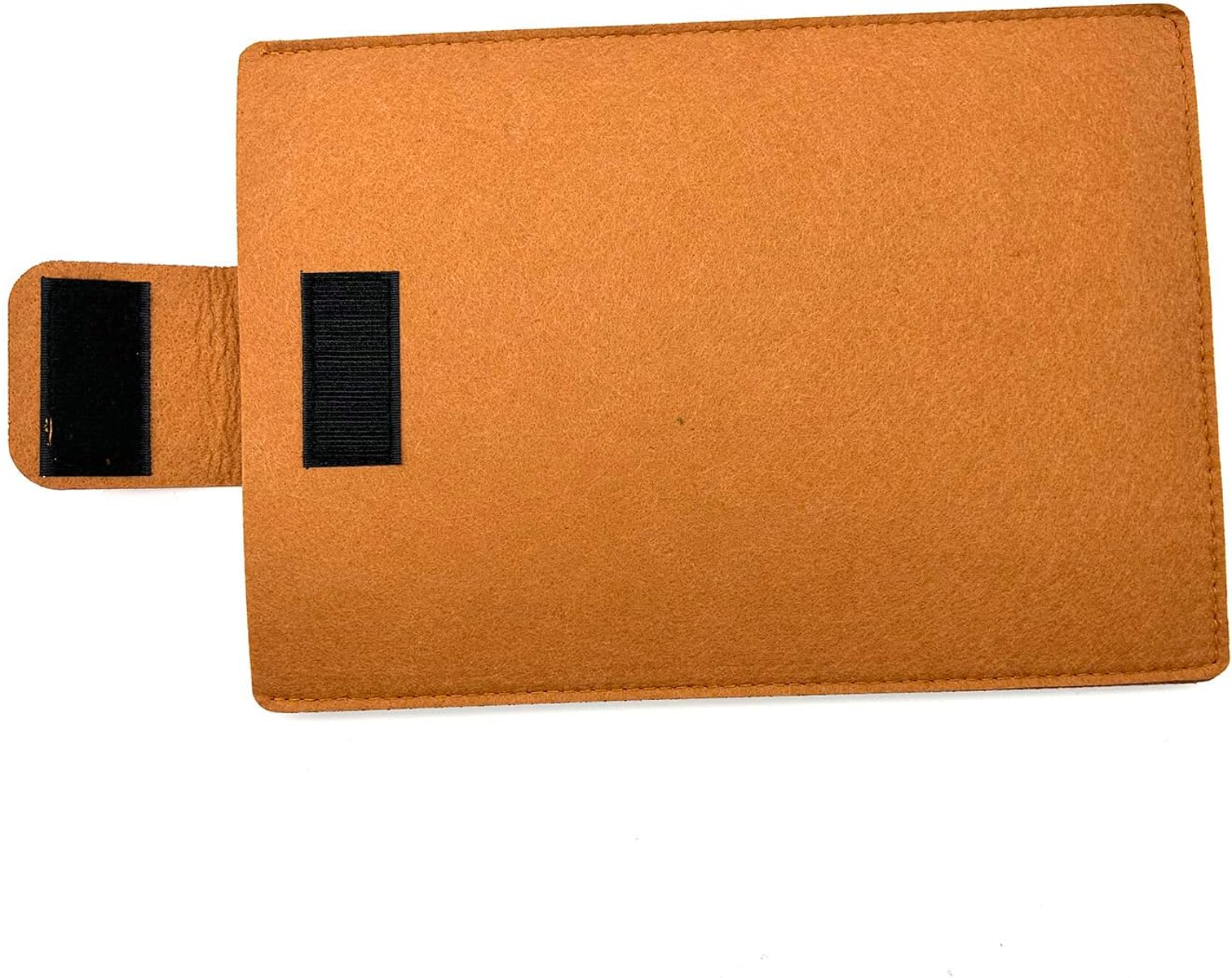 LOBWERK Hülle Schutzhülle Pc Tab Braun Filz, Bookcover Klettverschluss Filz für iPad