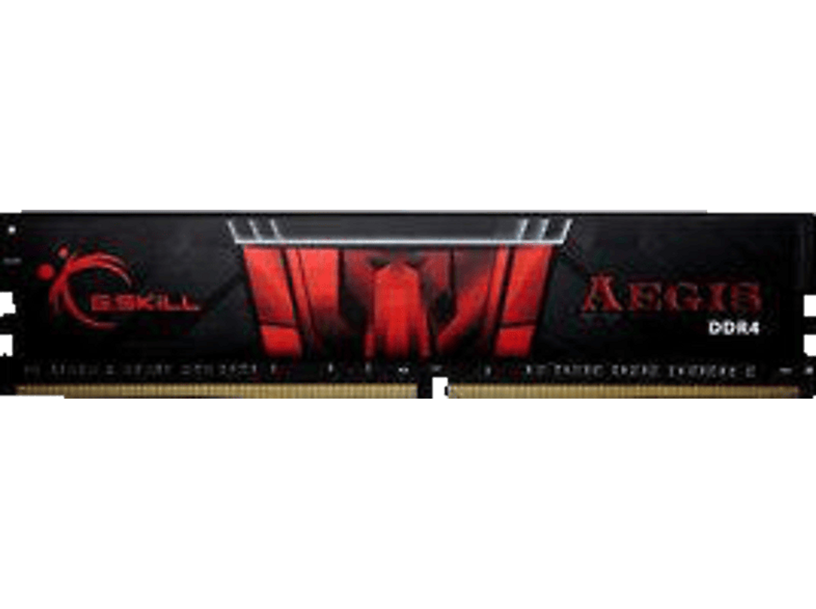 Czarny moduł RAM z czerwonymi akcentami i logo G.Skill Aegis.