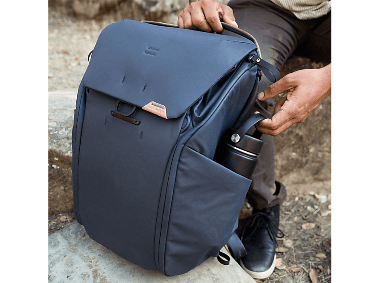 PEAK DESIGN Blau Rucksack aus Schale 100% Universal Rucksack für BEDB-20-BK-2 Nylon, recyceltem