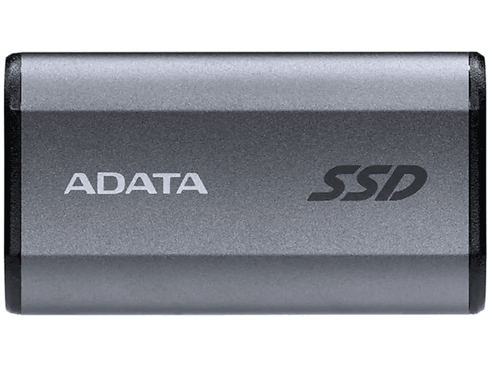 ADATA SSD w szarej obudowie. SSD na białej powierzchni.
