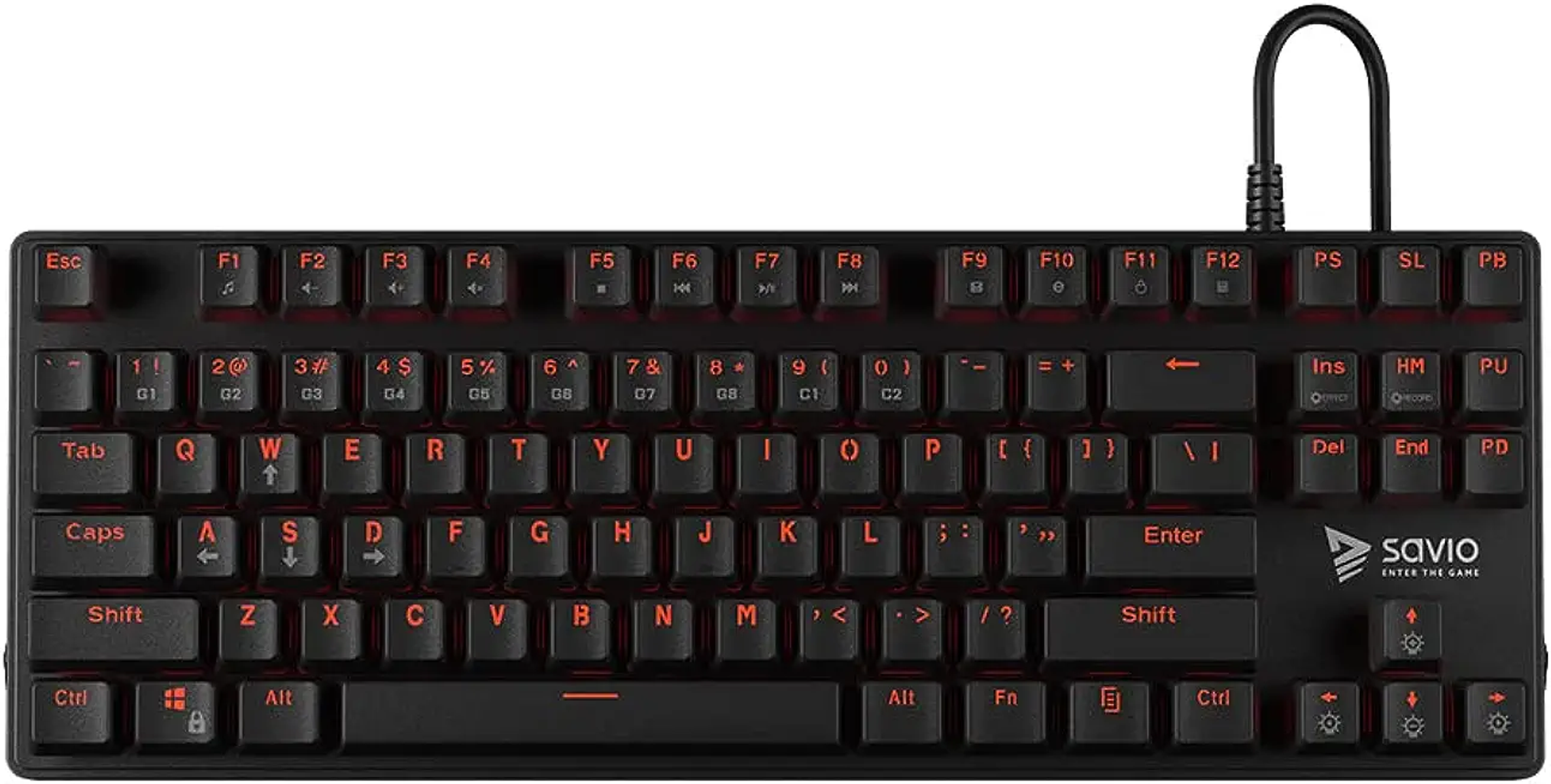 RED, SAVIO Tastatur SAVGK-TEMPEST