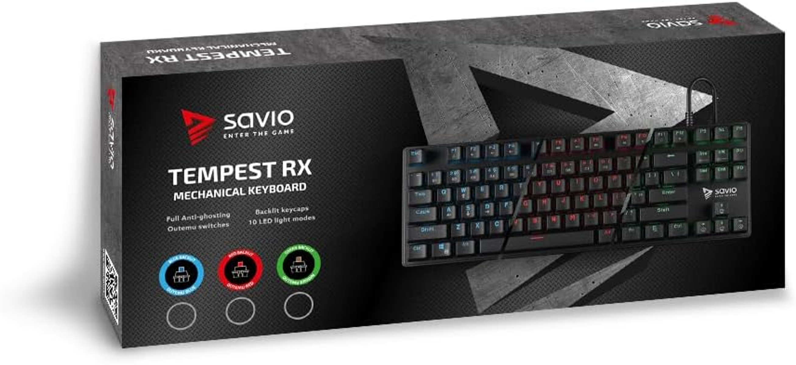 SAVIO SAVGK-TEMPEST Tastatur RED,