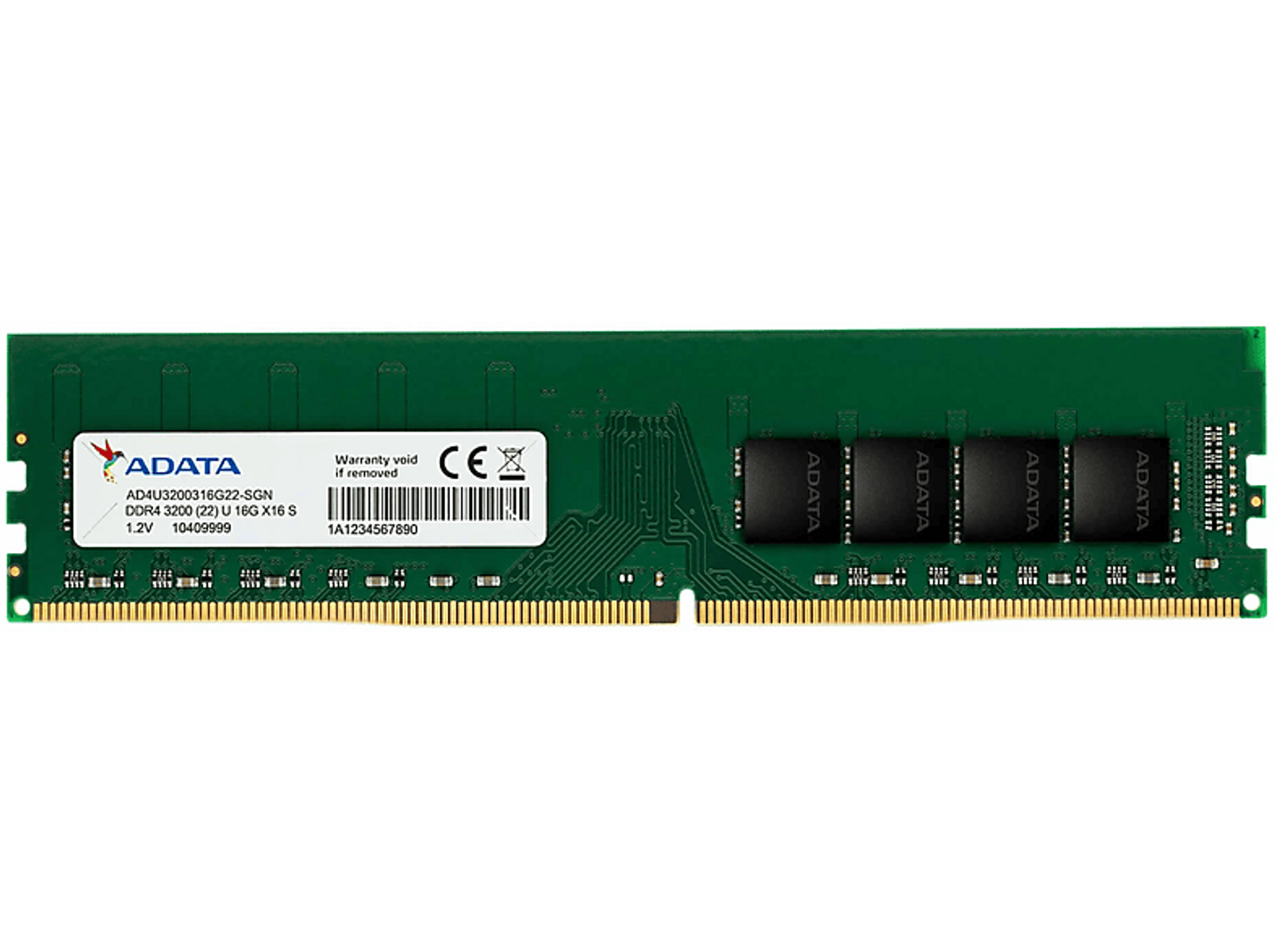 ADATA 1x16GB, 2048x8, single 16 tray GB Arbeitsspeicher DDR4