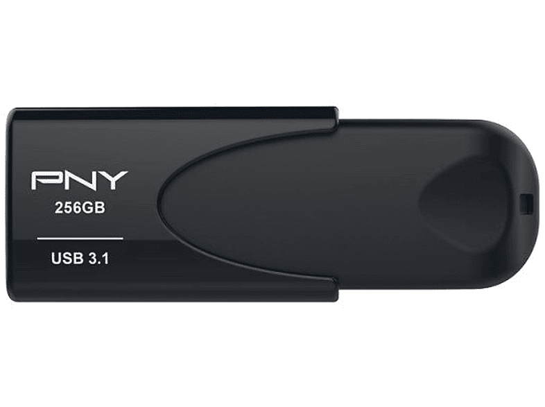 PNY Attaché USB-Flash-Laufwerk (Schwarz, 256 GB)