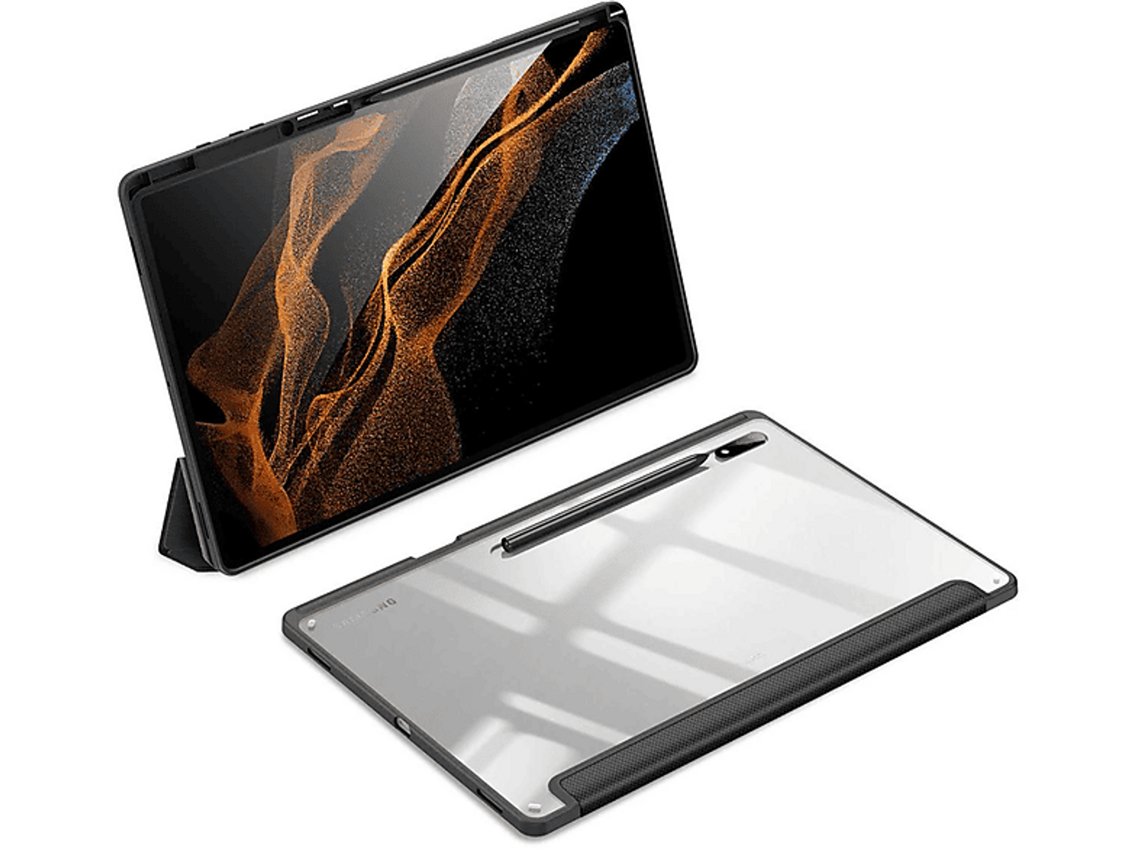 DUX Tablet Samsung 20368053 Bookcover Schwarz DUCIS Kunststoff, Hülle für