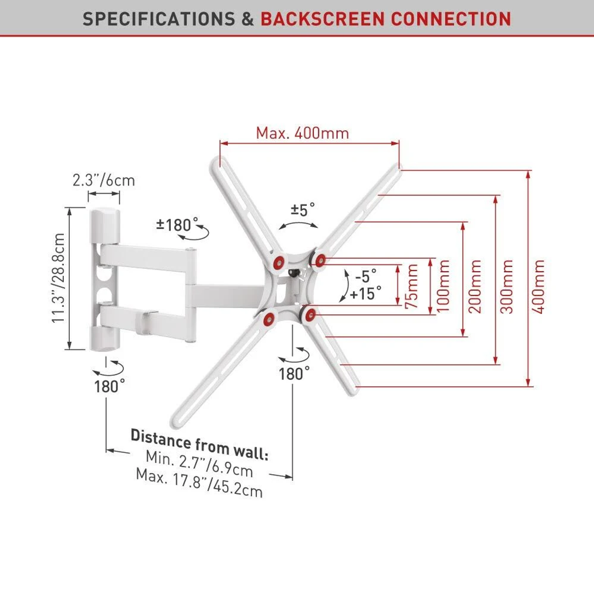 BARKAN 3400W Wall mount White