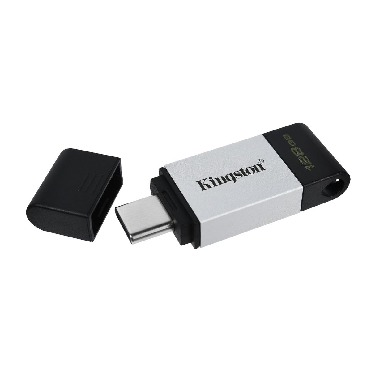 KINGSTON 128 GB) (Schwarz, DT80/128GB Stick USB
