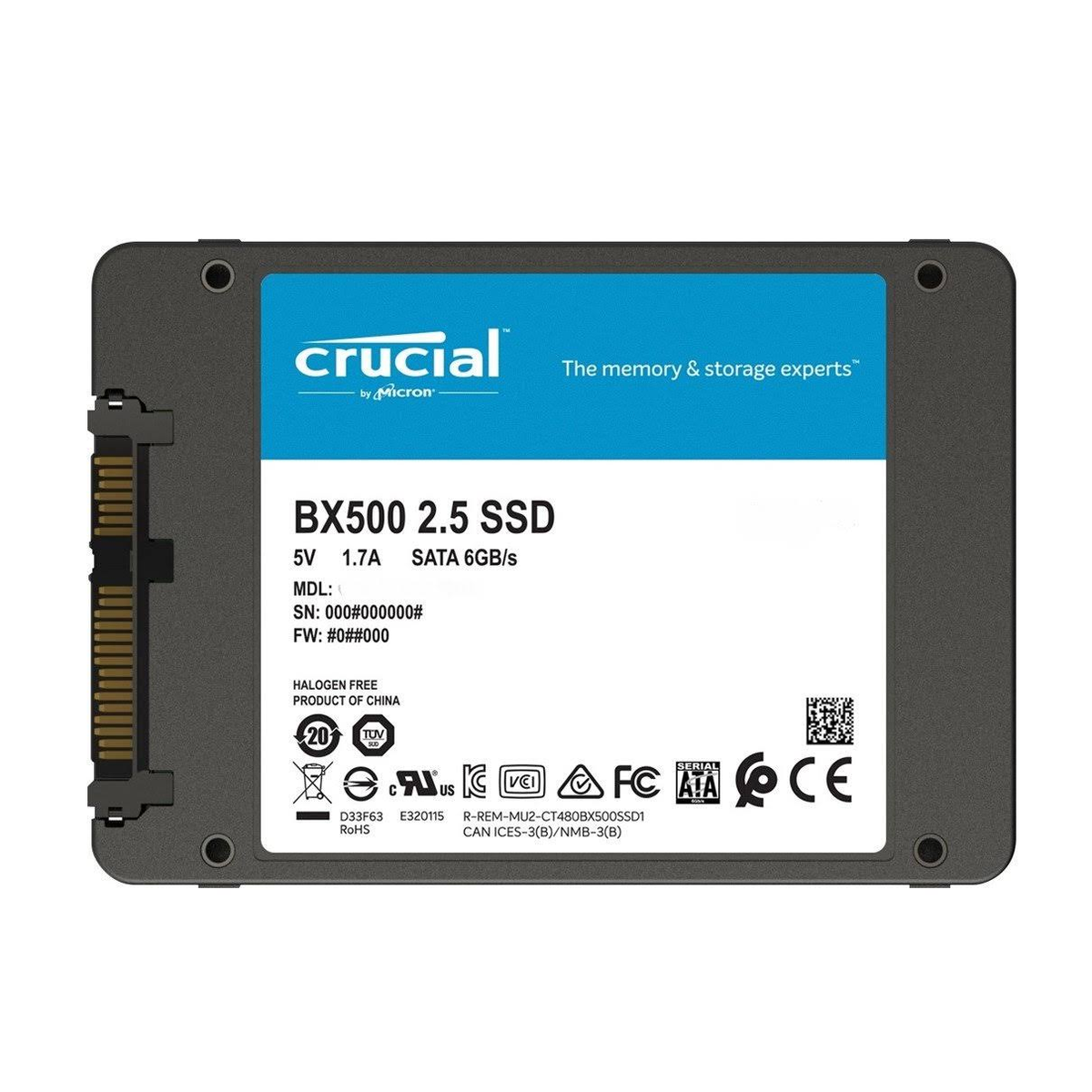 2.5\'\' CT240BX500SSD1 SATA (internes CRUCIAL BX500 240GB GB, 2,5 SSD Zoll, Write intern 240 SSD, 6.0Gb/s Solid, MB/sRead, 500 SATA MB/s 540