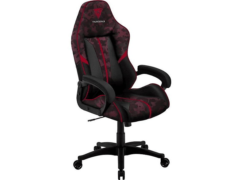 THUNDERX3 BC1 CAMO Camo/RedBlood Dusk Gaming Stuhl, Schwarz | Gaming Stühle