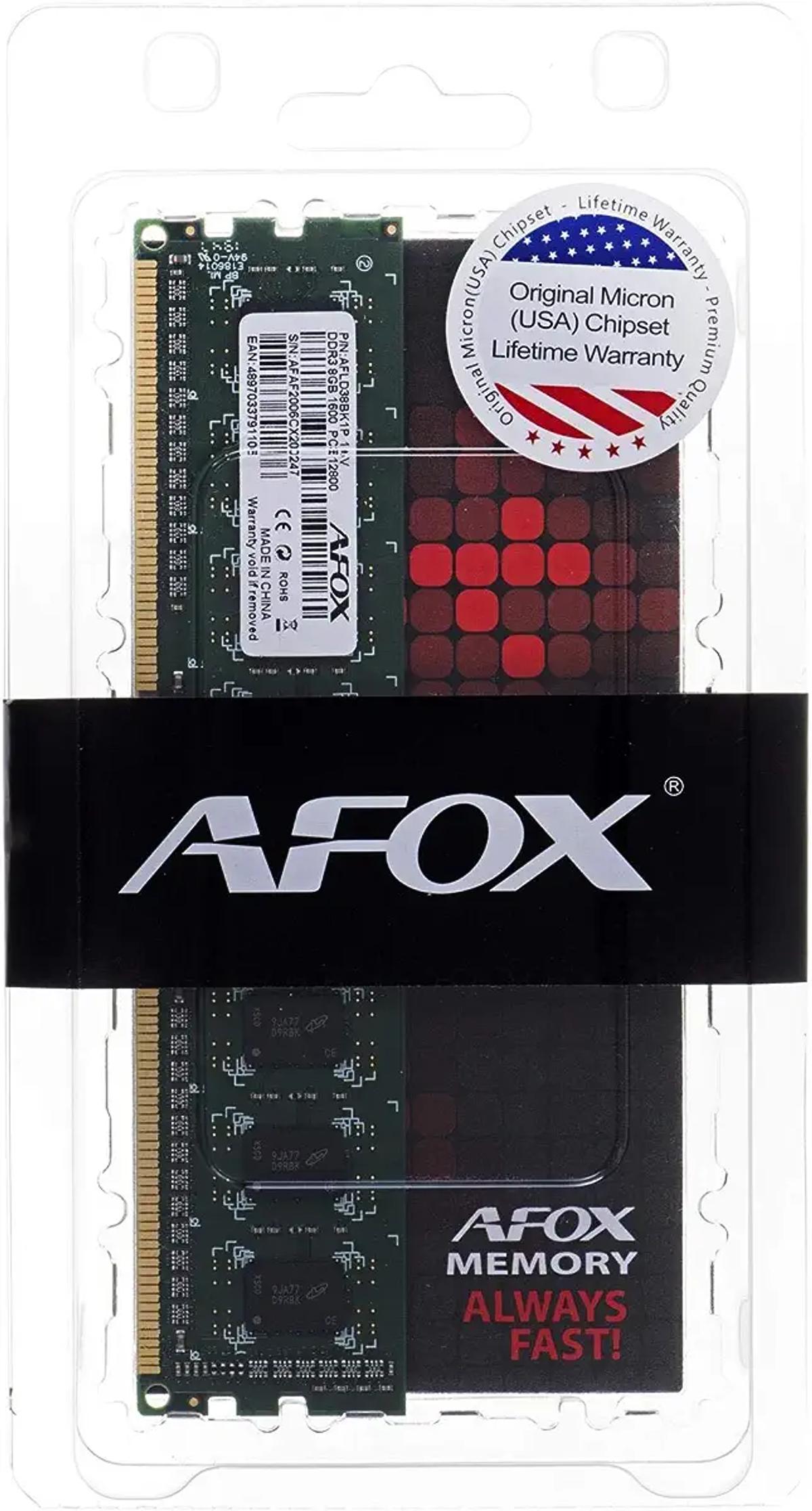 AFLD38BK1L Arbeitsspeicher 8 FOX A GB DDR3 &