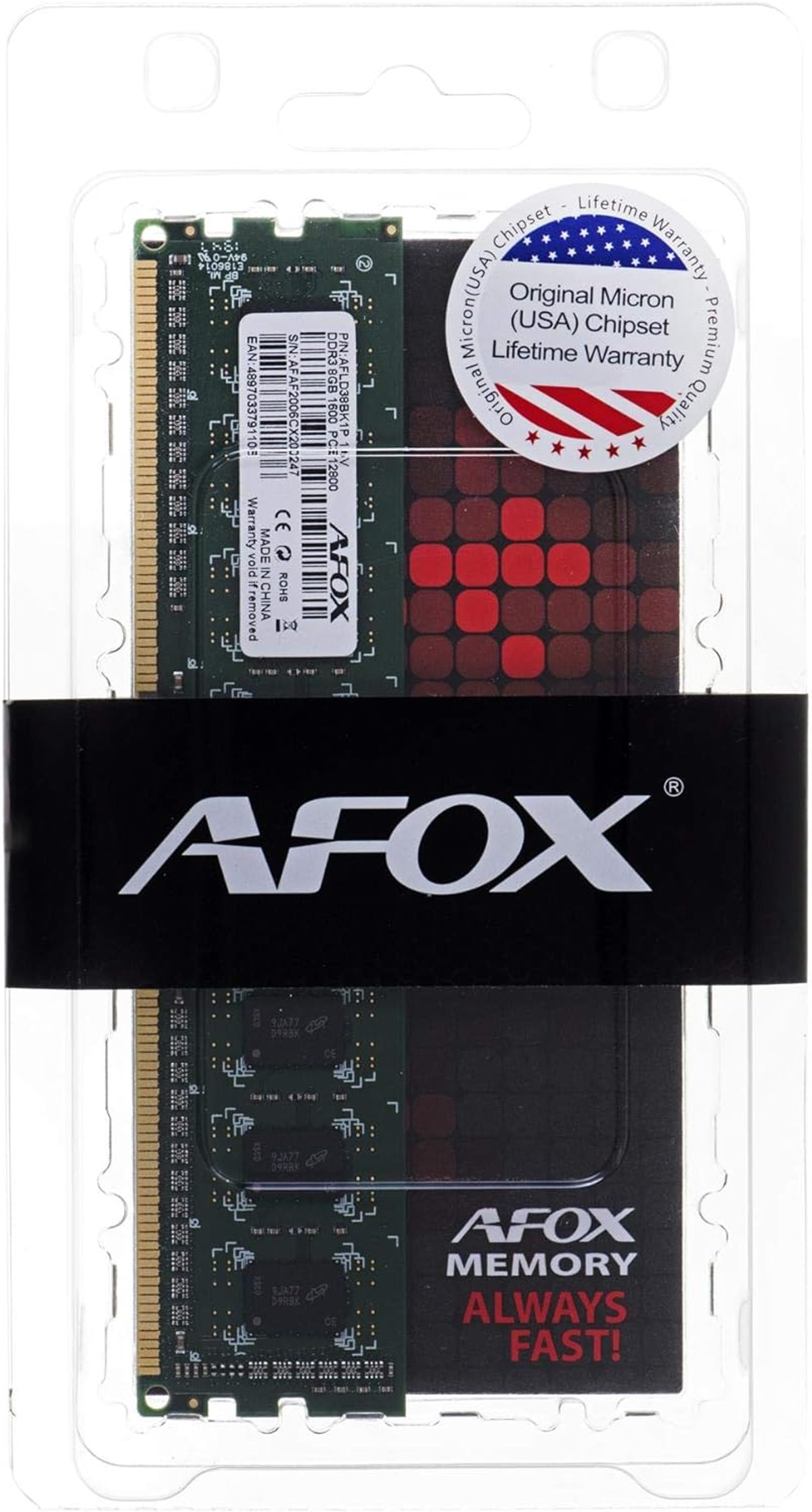 FOX AFLD38BK1L 8 GB Arbeitsspeicher & DDR3 A