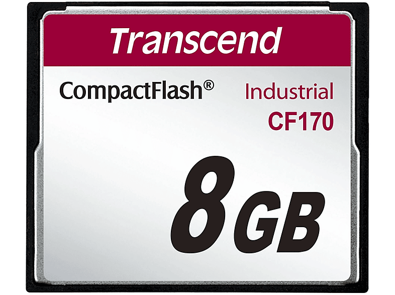 TRANSCEND TS8GCF170, Compact Flash Speicherkarte, 8 GB, 60 MB/s
