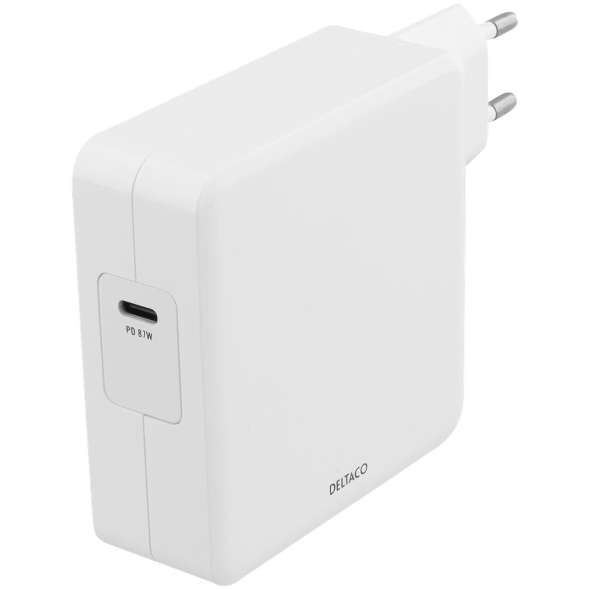 Weiß Ladegerät 213781392 USB DELTACO Apple|Lenovo|Acer|Asus|Dell|HP,