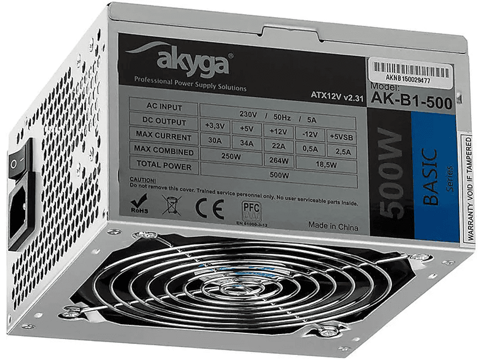 AKYGA AK-B1-500 PC Netzteil 500 Watt