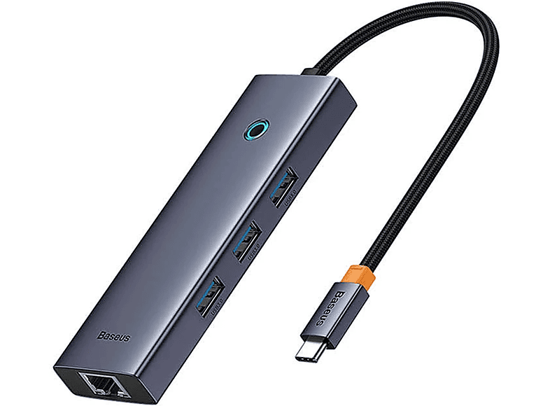 BASEUS B00052807813-00, USB-C Grau Hub