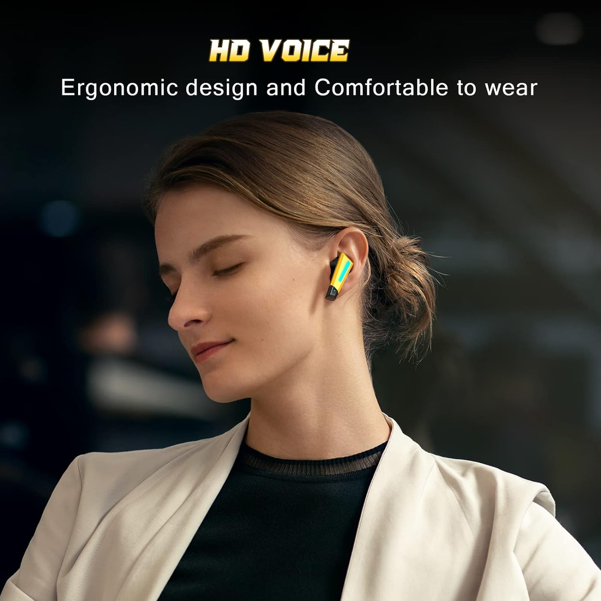 In-ear Bluetooth ON-562392, ONIKUMA Gelb Kopfhörer