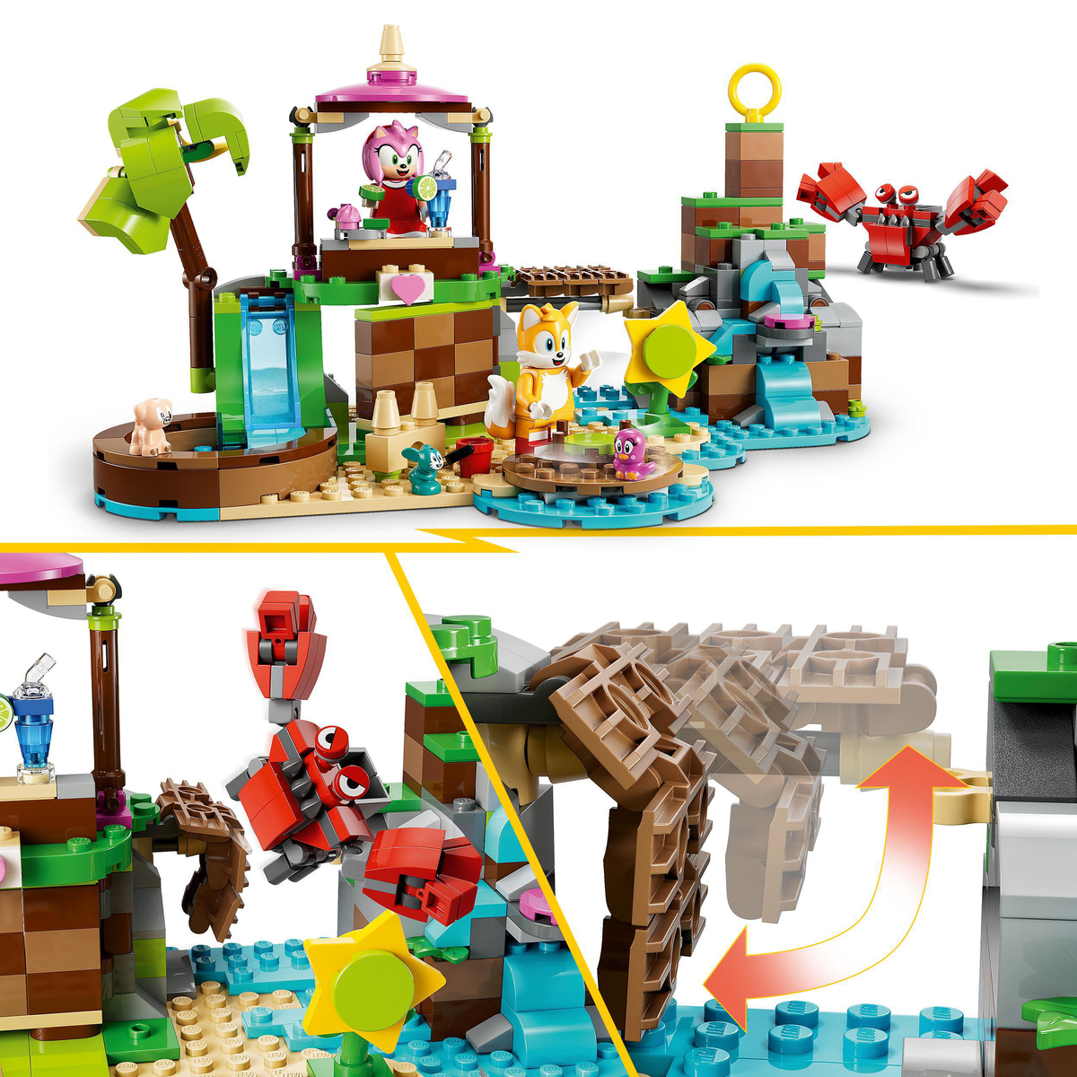 LEGO Sonic 76992 Amy's dierenopvangeiland LEGO-bouwset Veelkleurig