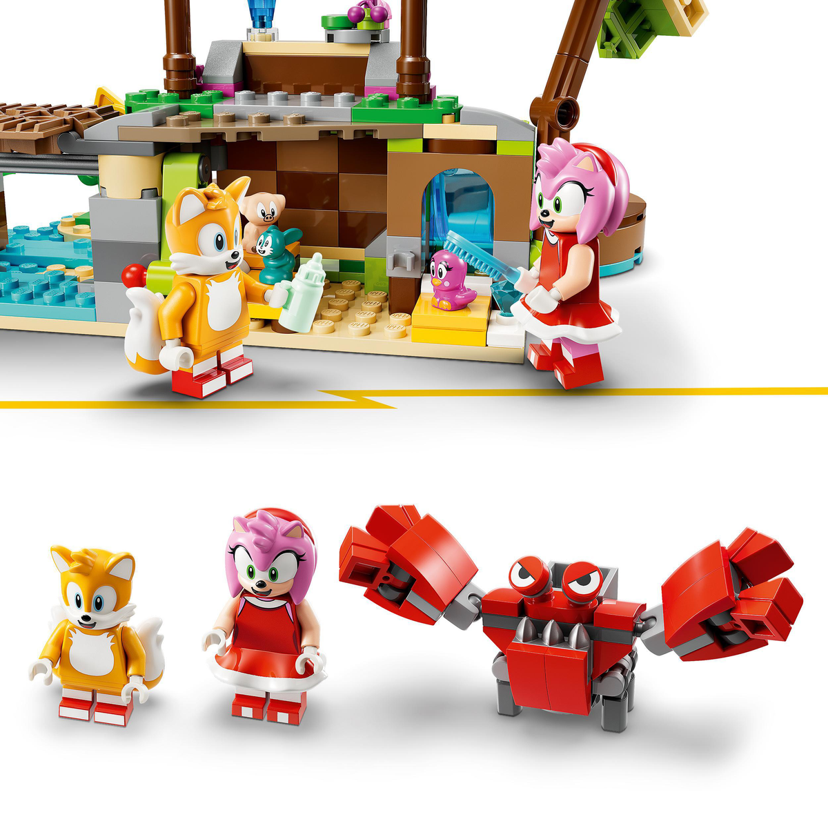 LEGO Sonic 76992 Amy's dierenopvangeiland LEGO-bouwset Veelkleurig