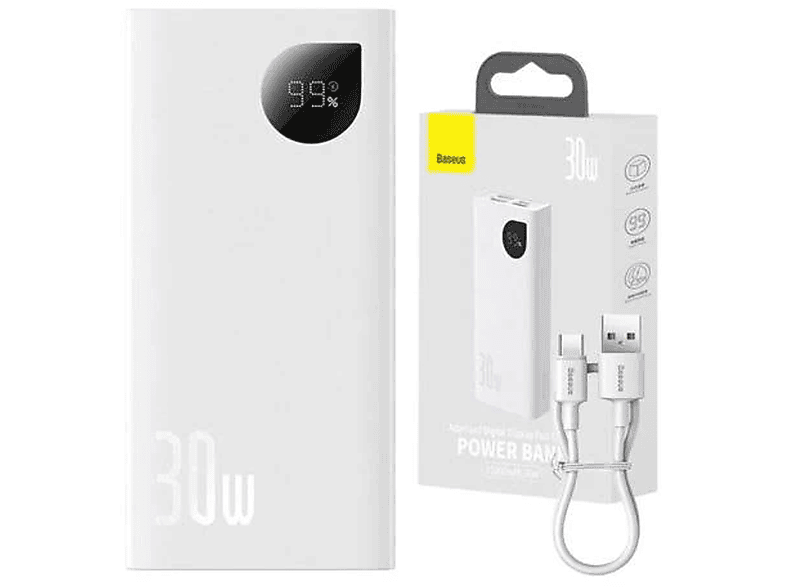BASEUS PPAD080002 Powerbank 10000 mAh Weiß