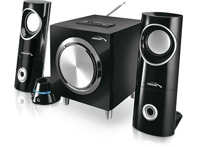 AUDIOCORE Lautsprecher Schwarz) (Lautsprecher-Systeme, PC AC790