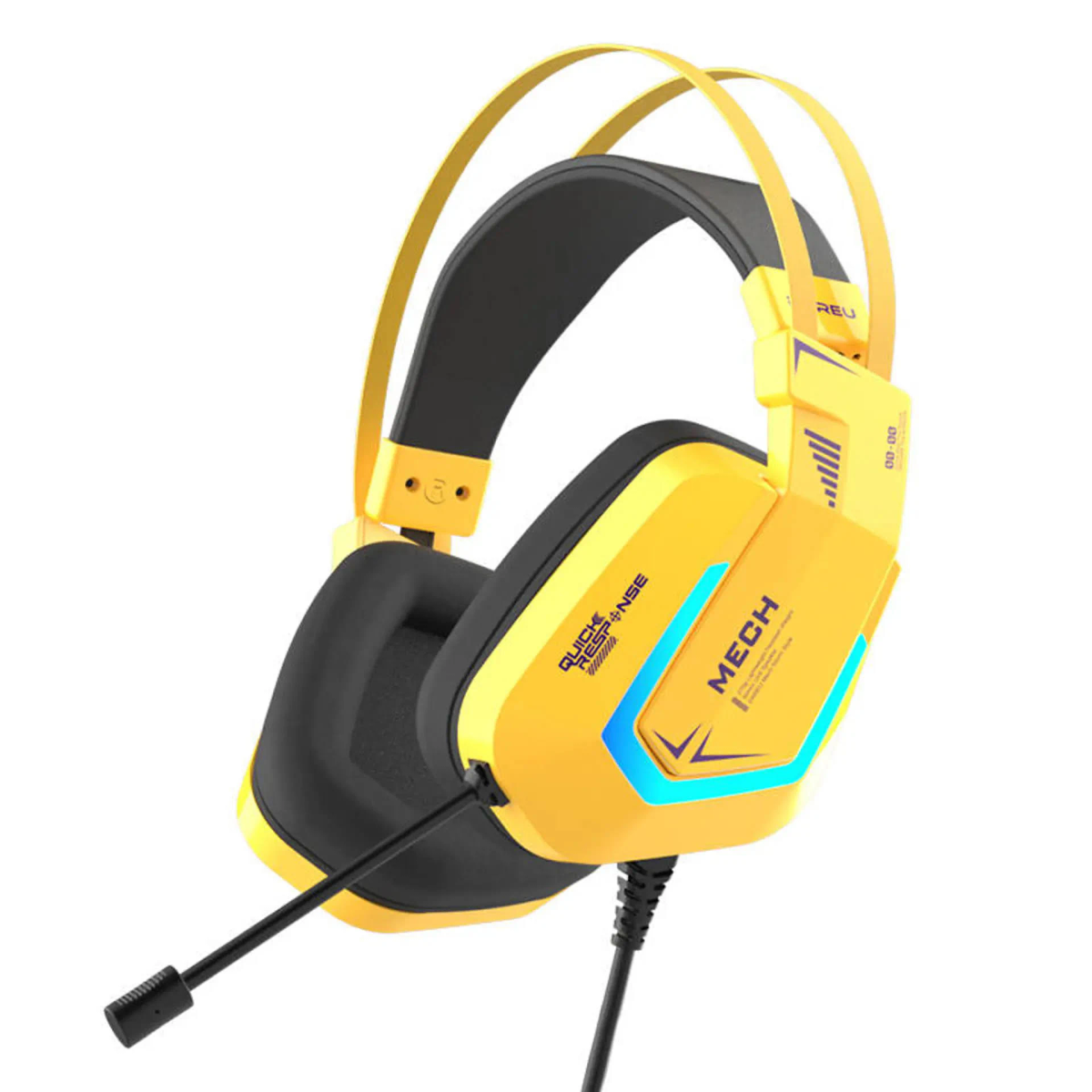 DAREU 30189450, On-ear Gaming Headset Gelb
