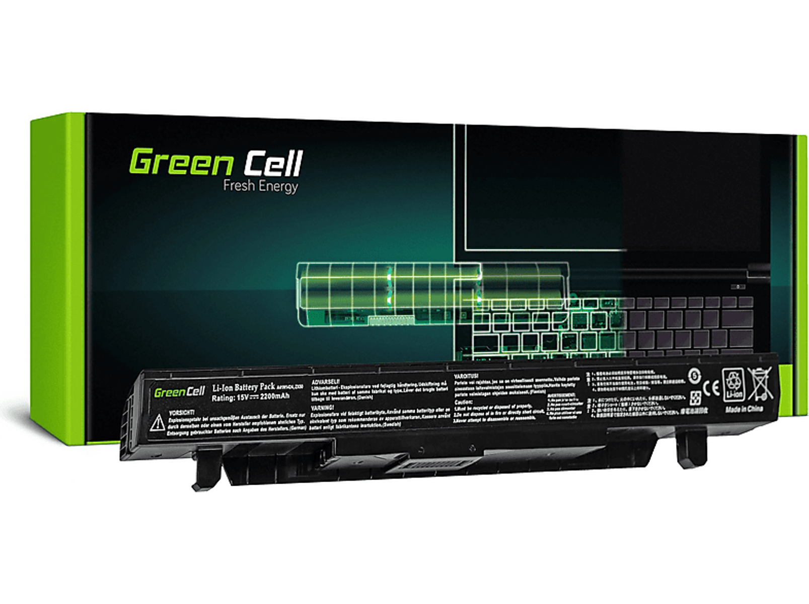 GREEN CELL PRO S Serie, Laptopakkus