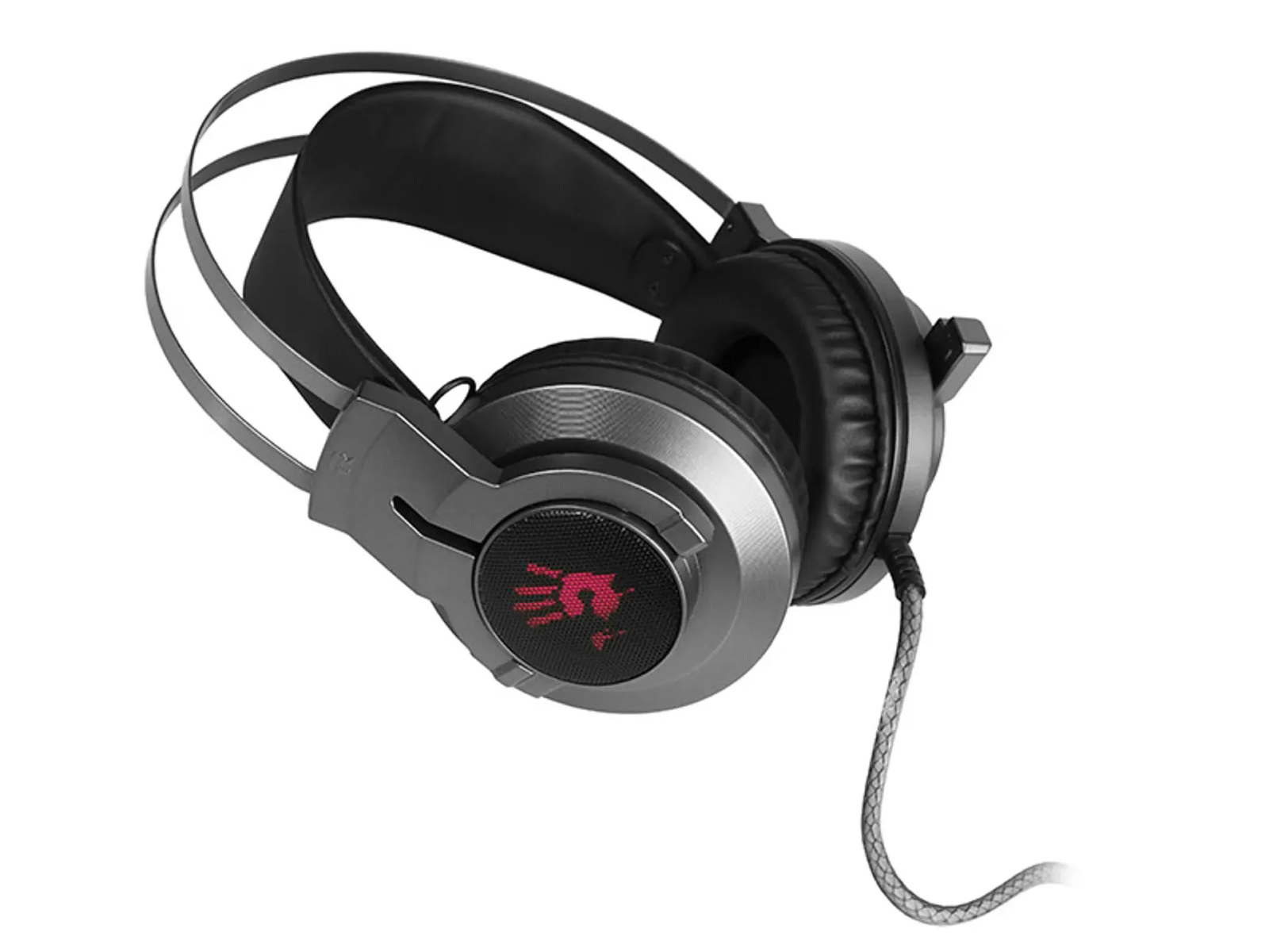 A4TECH G437 7.1 USB Gaming Headset Schwarz BLACK, Over-ear