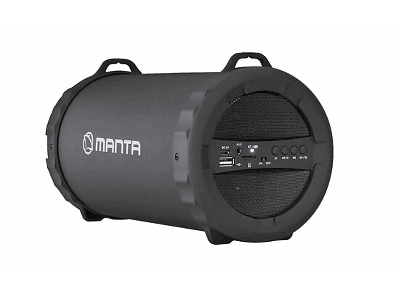 MANTA SPK204FM Bluetooth Lautsprecher, Schwarz