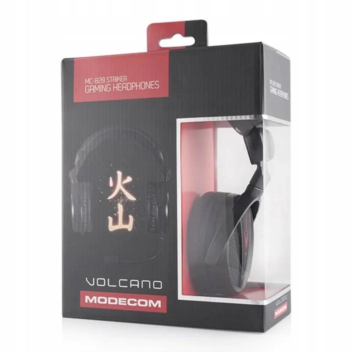 MODECOM MC-828 Over-ear Striker, Gaming Schwarz Headset